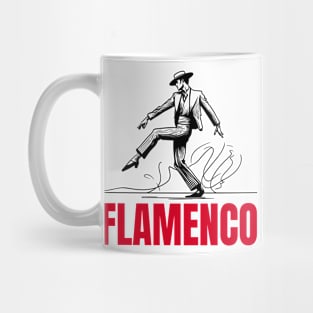 Flamenco male dancer - Black Mug